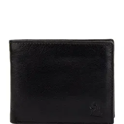 Kara Black Solid Leather Bi-Fold Wallet-14