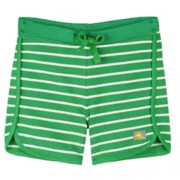 Cherry Crumble By Nitt Hyman Kids Green Striped Shorts-image-77