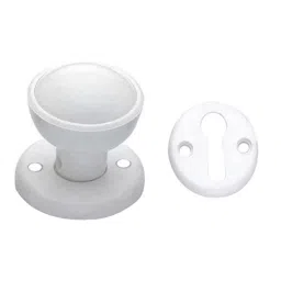 Screw Tight Plastic Painted Door Knob R081201WHT-image-72