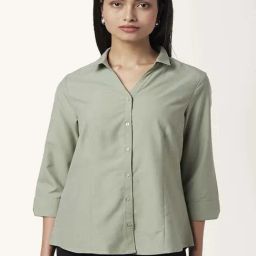 Annabelle by Pantaloons Green Regular Fit Shirt-picture-46