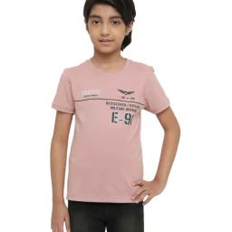 Octave Kids Suede Pink Cotton Printed T-Shirt-image-18