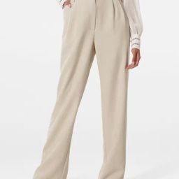 Forever New Cream Pleated Pants-image-37