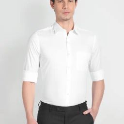 Arrow White Cotton Regular Fit Shirt-picture-17