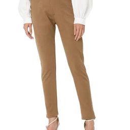Smarty Pants Brown Cotton Lycra Skinny Fit High Rise Trousers-image-56