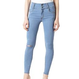 Miss Chase Blue Distressed Jeans-image-38