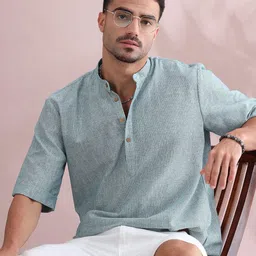 FILORI Men Striped Kurta-13