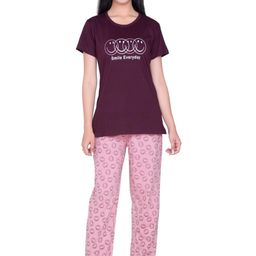 AWIBE Women Printed Cotton Night Suit-image-50