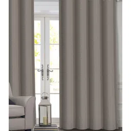 Saral Home Grey Waffle Design Cotton Yarn Eyelet Long Door Curtains - ( Set of 2,-picture-33