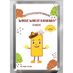 Littlecherrymom's Whole Wheat Khakhra - Garlic Flavour (100g x 2)-image-80