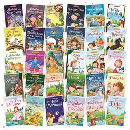 Set of 30 Classic Tales, Favourite & Bedtime Story Books | English Short Stories for 3+ | Pinocchio,Three Little Pigs, Aladdin, Jungle Book, Snow White & Others-8