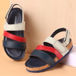 Babyoye Sandals with Velcro Closure Solid Colour - Navy Blue-image-88