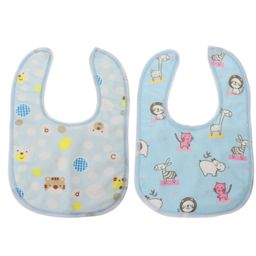 BitFeex Waterproof Feeding Bibs with Snap Button Closure Print- Pack of 3, Color & Design May Vary image 3