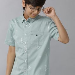 UNDER FOURTEEN ONLY Boys Opaque Casual Shirt-picture-15