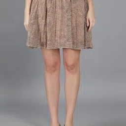 NUEVOSDAMAS Women Printed Flared Skirts-image-40