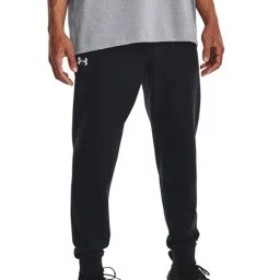 Under Armour Black Cotton Loose Fit Sports Joggers-image-21
