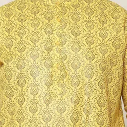 SOJANYA PLUS Men Ethnic Motifs Printed Regular Kurta with Pyjamas image 2