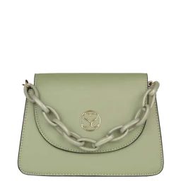 Sugarush Julieta Green Solid Medium Sling Handbag-image-73