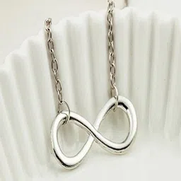 AGARWALPRODUCT Silver-Plated Stainless Steel Infinity Minimal Chain-picture-10