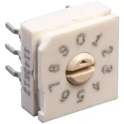 MULTICOMP PRO Rotary Coded Switches ROTARY SWITCH, 16 POS, 24VDC, THD, RBH3-16RBVB-13