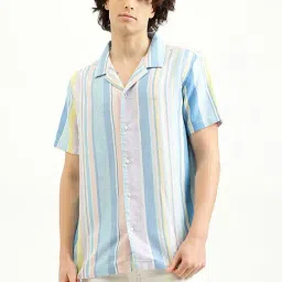 United Colors of Benetton Multicolor Regular Fit Striped Shirt-image-23