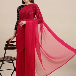 DIVASTRI Poly Chiffon Saree-picture-1