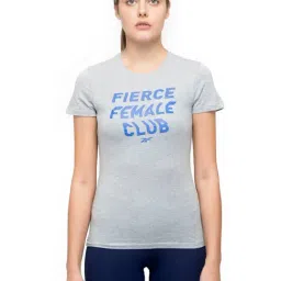 Reebok Medium Grey Heather TE Graphic Fierce T-Shirt-image-36