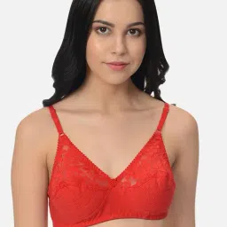 Mod & Shy Red Non Wired Non Padded Full Coverage Bra-16