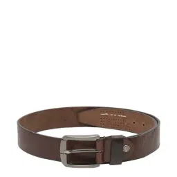 Men Brown Textured Genuine Leather Belt-picture-29