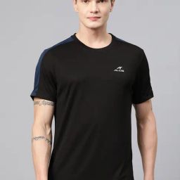 ALCIS Black Anti Static Slim Fit Sports T-Shirt-image-25