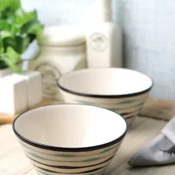 VarEesha White Ceramic Serving Bowls - Set of 2-31
