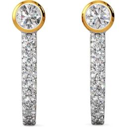 Joyalukkas 18k Yellow Gold & Diamond Earrings for Girls-image-43