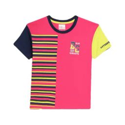 Blue Giraffe Kids Multicolor Printed T-Shirt-image-60