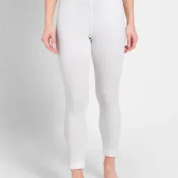 Jockey White Slim Fit Leggings-picture-25