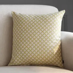 GM Ravello Yellow Polyester Medium-Sized Zipped Cushion Cover - Single Piece-1