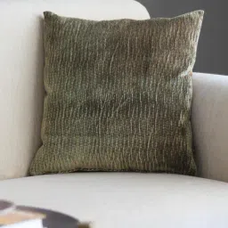 GM Shanghai Brown Viscose Medium-Sized Zipped Cushion Cover - Single Piece-17