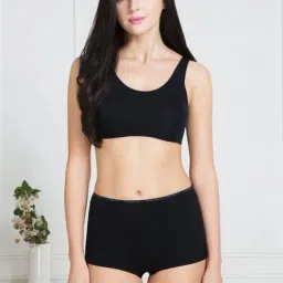 Van Heusen Black Cotton Plain Panty-12