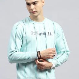 Monte Carlo Blue Regular Fit Printed Sweatshirt-picture-21