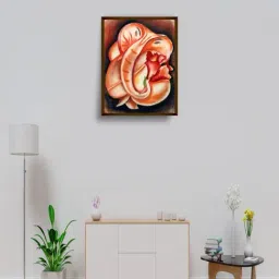 The Art House Abstract Multicolor Canvas Painting-42