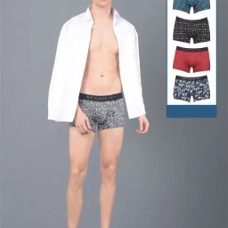 Force NXT Multicolored Cotton Regular Fit Printed Trunks - Pack Of 5-picture-25