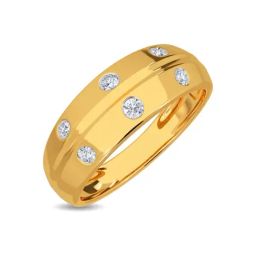 Kisna Diamond & Gold Jewellery Hudson 18k (750) Diamond & Gold Ring For Men-picture-27