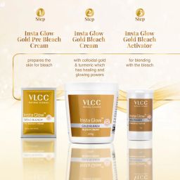 VLCC Insta Glow Gold Bleach & Insta Glow Diamond Bleach Combo image 3
