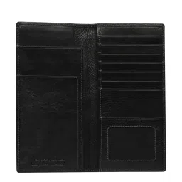 KOMPANERO Sebastian Black Textured Bi-Fold Wallet image 3