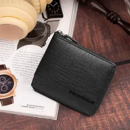 Provogue Men Textured PU Zip Around Wallet-14