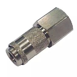 RS PRO Nickel Plated Brass Female Quick Air Coupling, G 1/8 Female Threaded Model No 1762003-29