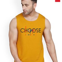 SLOWLORIS Pack Of 2 Printed Gym Vests VSL26 CMB(CHS MUSTARD)(ADV BLACKRED)-image-46