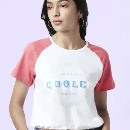 Coolsters by Pantaloons Kids White & Pink Cotton Printed T-Shirt-picture-0