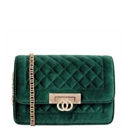 Lino Perros Green Quilted Medium Sling Handbag-image-79