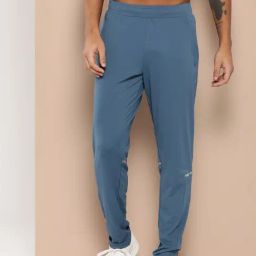 ALCIS Blue Slim Fit Printed Drytech Running Trackpants-image-9