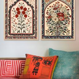 Kotart Beige & Green 2 Piece Floral and Botanical Wooden Wall Arts-picture-17
