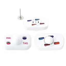AS ONE Ink Type Shoplifting Prevention Tag W4.2×D2.3×H2.1 cm Size Made Of Resin, 61-370-1-4 (Set of 100 pcs)-2